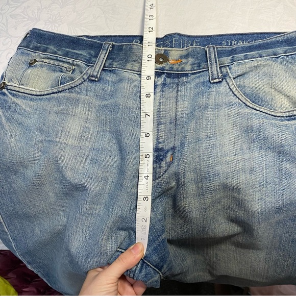 Men’s 34x30 Ring of Fire Distressed Jeans Destroyed Holey Zipper Pocket Faded - Picture 7 of 13